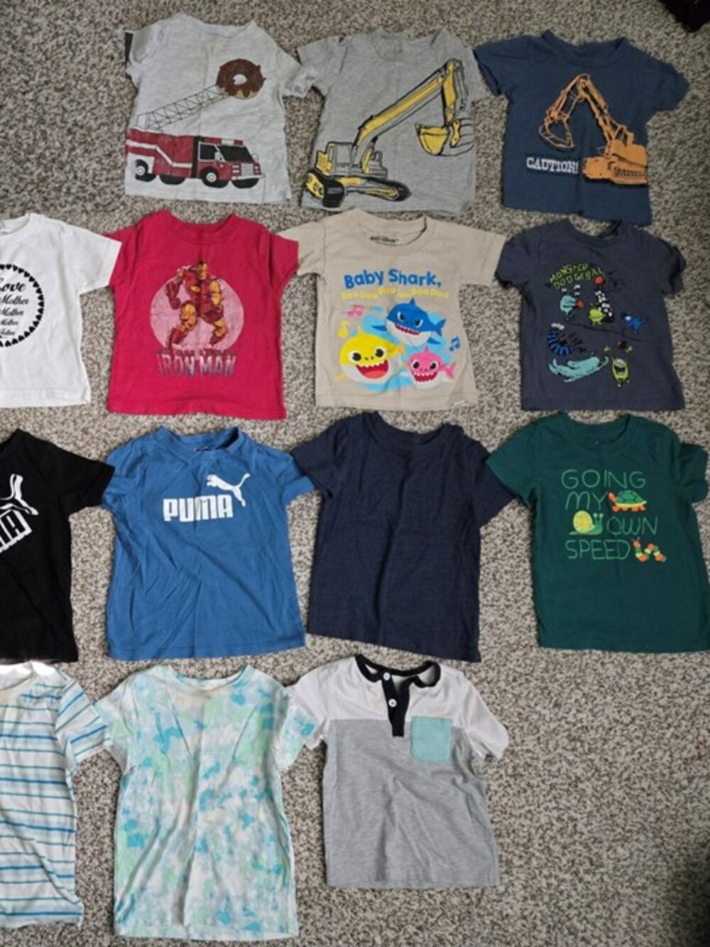 Toddler Boy Clothes Size 2T Bundle of Shirts, Shorts, and Pants